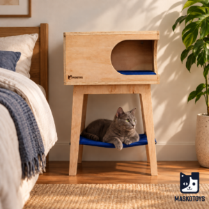 Casa para gatos Minimal Box Large con Hamaca